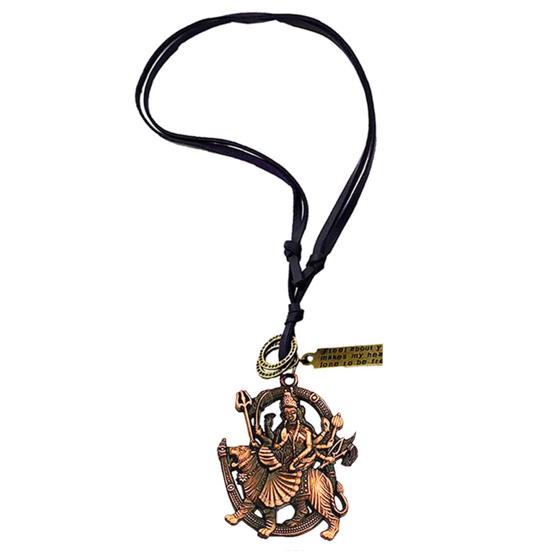 See full amazon price history chart for AFH Maa Durga Sherawali Mata Copper Locket with Leather Cord Chain Pendant for Men and Women AFH Maa Durga Sherawali Mata Copper Locket with Leather Cord Chain Pendant for Men and Women (B0BQGJB5HN) Amazon Price History, Amazon Price Tracker