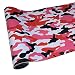 ECYC Camo Wrap Vinyle De Voiture Sticker Camouflage Autocollant De Voiture Film pour Voiture Styling Vélo Ordinateur Portable Scooter Moto, Rose, 50x150cm