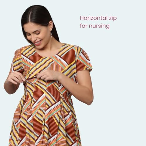 Image of Morph Maternity | Maternity Dresses for Women | Fits During Pregnancy & Post Pregnancy | Back Tie to Adjust
