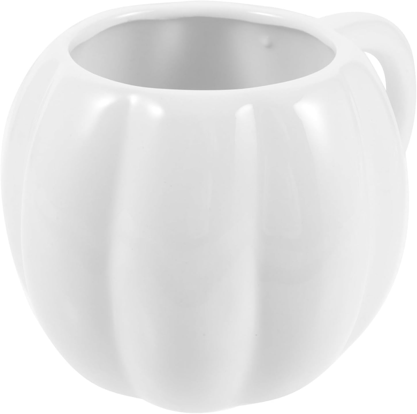 Alipis Pumpkin Coffee Mug Ceramic 500ml White Halloween Novelty Cup Halloween Pumpkin Decor Autumn Drinkware for Coffee Milk Tea Use