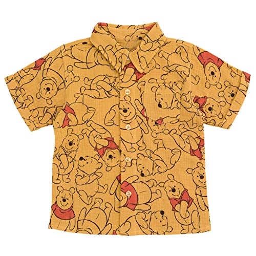 Image of Disney Winnie the Pooh Mickey Mouse Outfit Set Shortall Dress Newborn to Little Kid