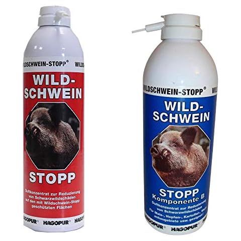 Hagopur Wildschwein-Stopp je 400 ml Blau und Rot Cover