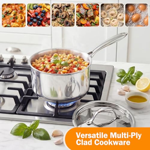 Image of Cooks Standard Multi-Ply Clad Stainless Steel Pots and Pans Set, 10-pc