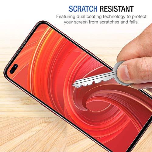 Image of Screen Protector for Realme X50 Pro /Reno 3 Pro (Black) Tempered Glass Edge-to-Edge 6D Screen Guard With Installation Kit