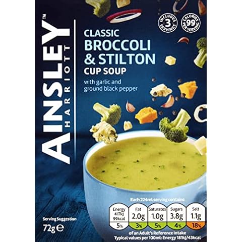Ainsley Harriott Broccoli and Stilton Cup Soup (Pack of 8) Cover