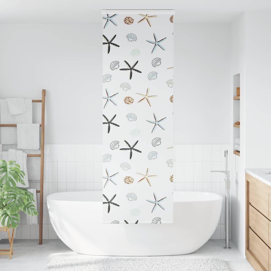Rideau de douche avec caisse 70 x 240 cm étanche en PEVA réglable