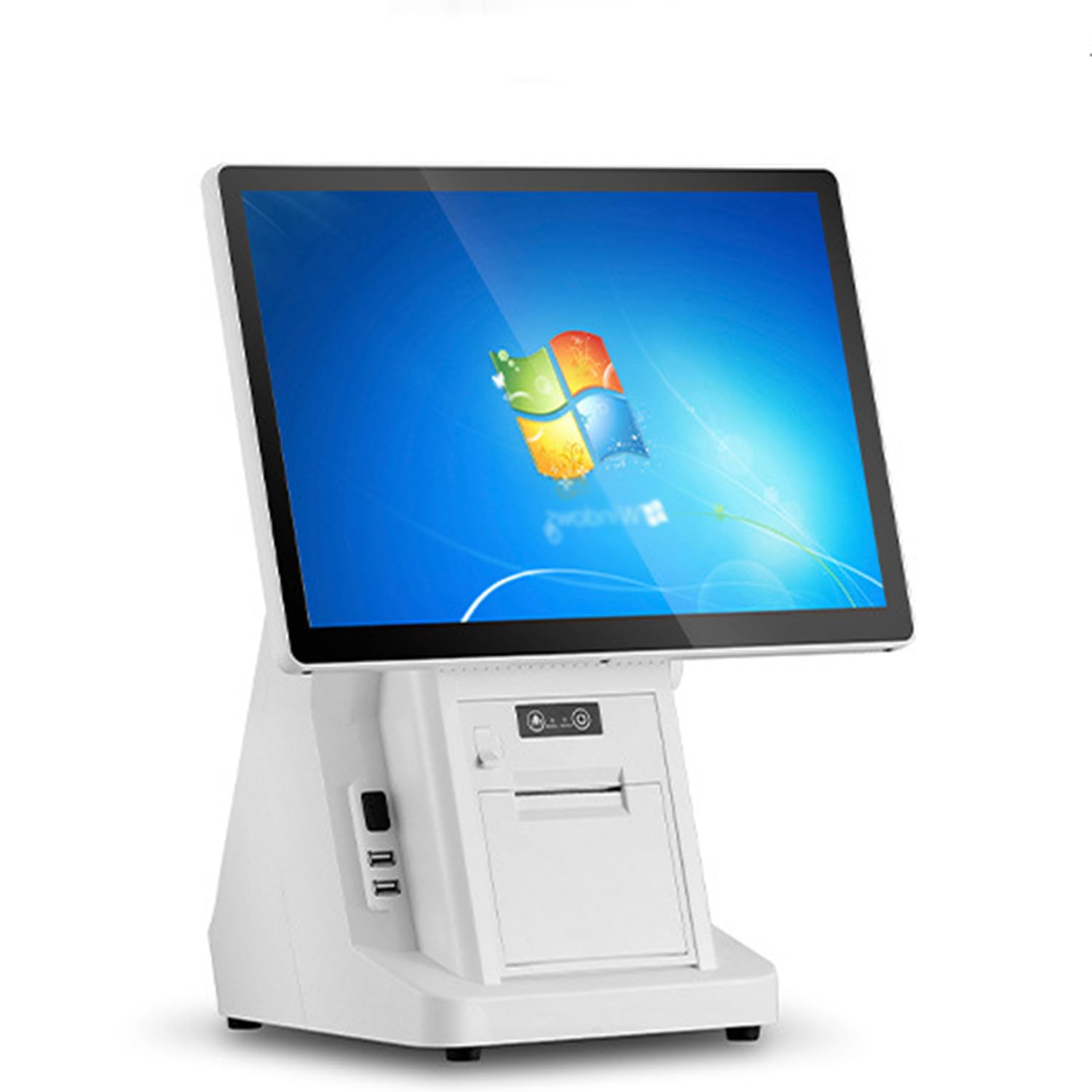 Terminale POS 15,6" con Stampante 58mm Integrata, Schermo Alta Risoluzione, Compatibile con Windows/Linux per Ordinazioni e Pagamenti Singlescreen
