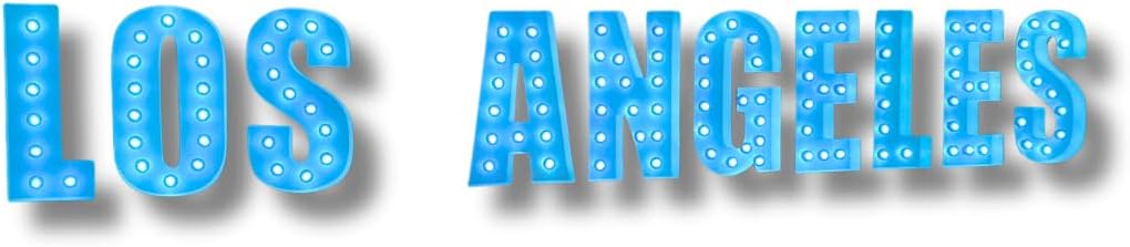 Custom Marquee Sign Letters | Large Marquee Letters 3ft Tall | Marquee Letters 3 feet tall | Bar Sign With Lights | Los Angeles Wall Art (3, White)