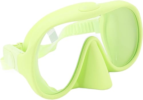 Miniatura 4 de Máscara de buceo, gafas de natación con vista panorámica, máscara de buceo libre, máscara de snorkel, máscara de snorkel, máscara de natación, Verde