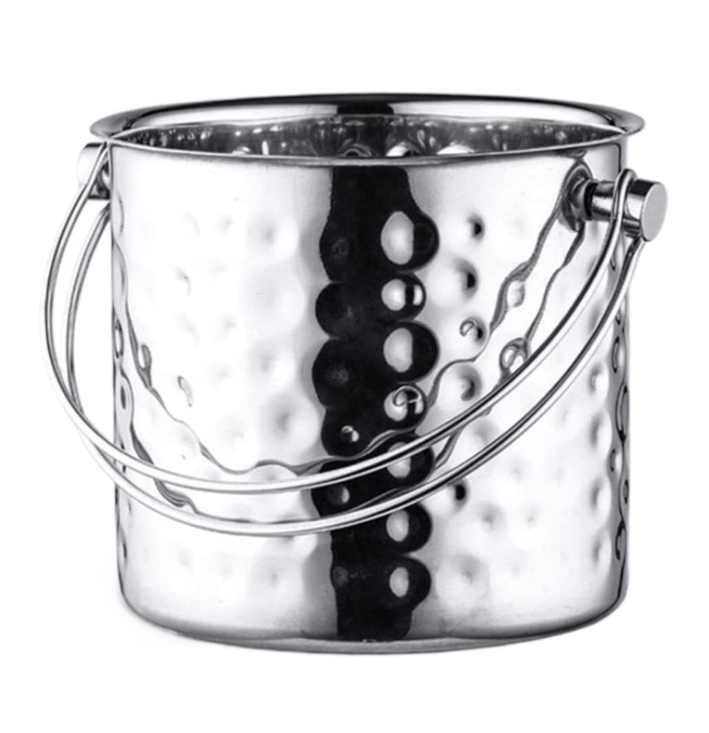 Cubitera Champanera Cubo De Hielo De Acero Inoxidable De 1,4 L con Mango, Cubo De Punta De Martillo, Cubo De Barril De Vino De Champán Cubiteras para Botellas