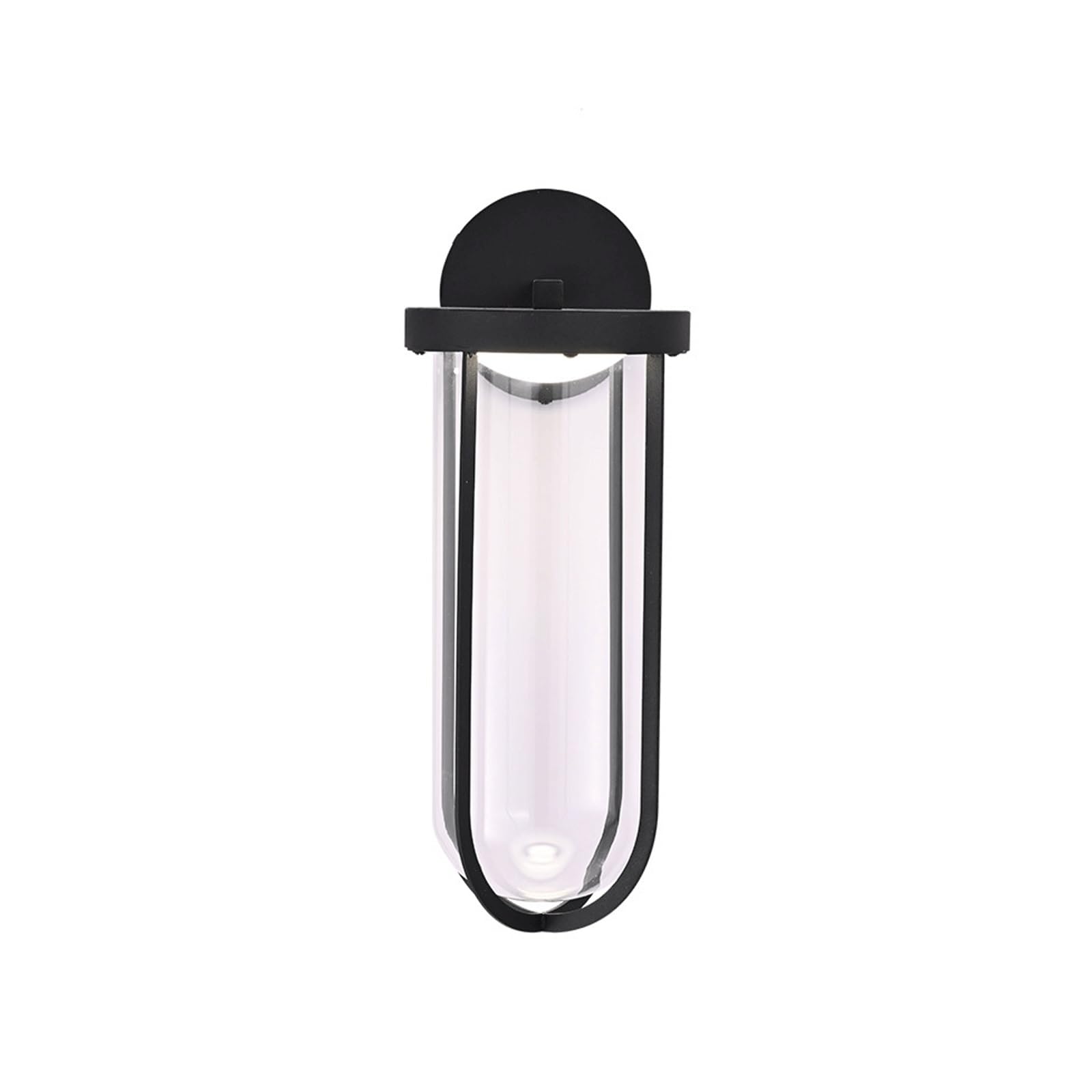 OZBMA European Style Outdoor Wall Light, Black LED Lantern, Waterproof Aluminum Exterior Sconce with Glass Shade, Porch Lighting Fixtures for Entryway Courtyard Balcony Threshold