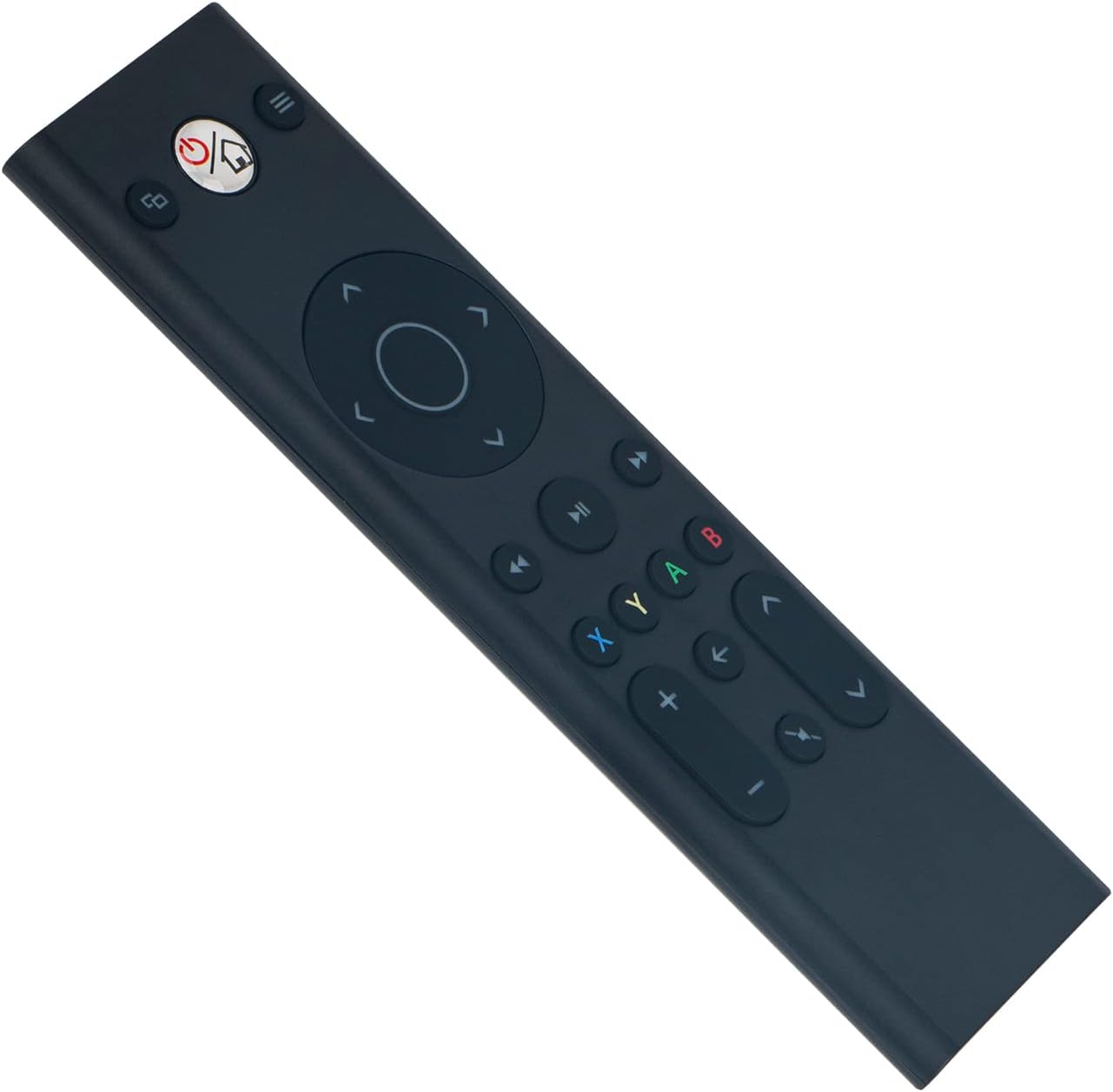 Front view of the ALLIMITY remote control, showing all buttons for Xbox One, Xbox One S, and Xbox One X series.