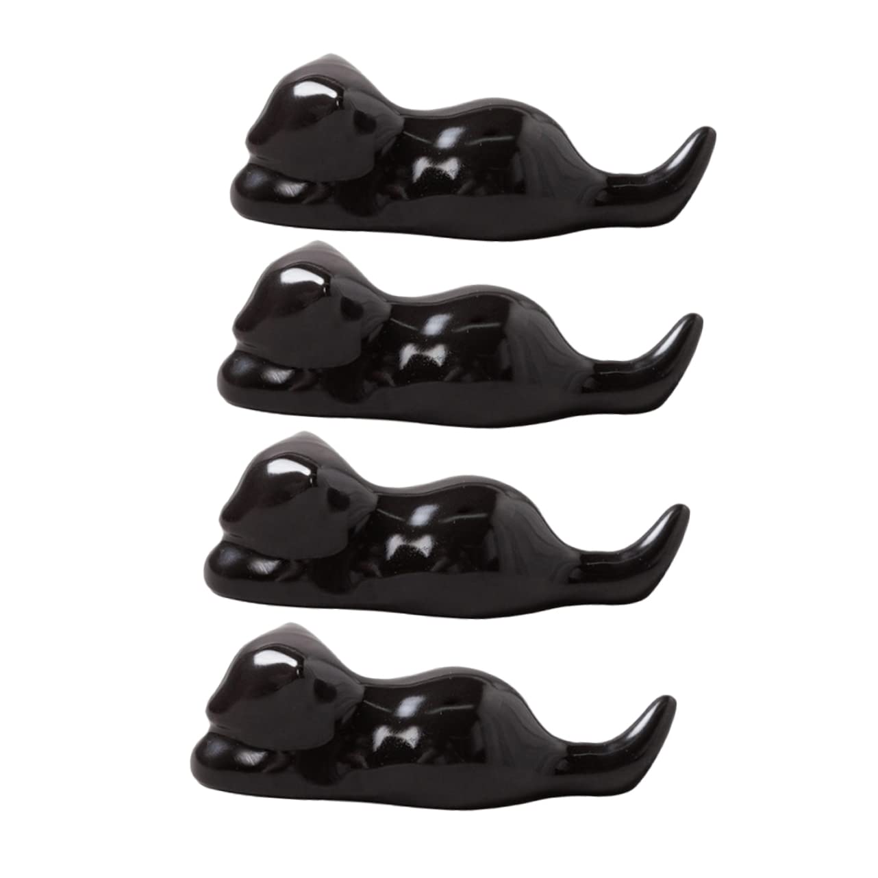 Poggia-Bacchette, Porta-Bacchette, Supporto per Cucchiaio in Ceramica, Confezione da 4, Multicolore, 9x5x2 cm, per Uso Domestico, Cucina, Ristorante, Feste