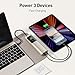 iWALK Laptop Power Bank, 20000mAh 65W 3-Output Portable Charger with Built-in USB-C Cable, PD QC Fast Charging External Battery Pack for MacBook Pro/Air HP iPhone 15 14 13 12 iPad Samsung Steam Deck