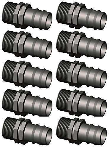 Irritec Raccordo Riduttore Per Tubo Flessibile 16 Mm - 1/2 Pollice - 10 Pezzi, Per Impianti Di Irrigazione