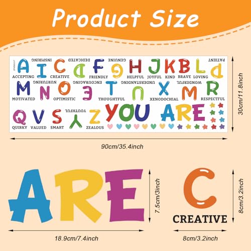 Vinilo decorativo educativo adhesivo para pared ABC miniatura 2