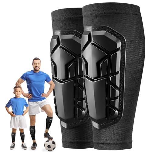 WYKOR Soccer Shin Guards with Sleeves for Kids Youth Adults Boys Girls - image 1