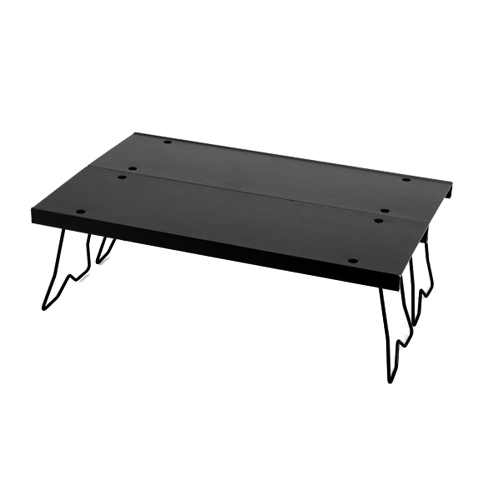 Table de camping portable compacte en aluminium pour randonnée et extérieur