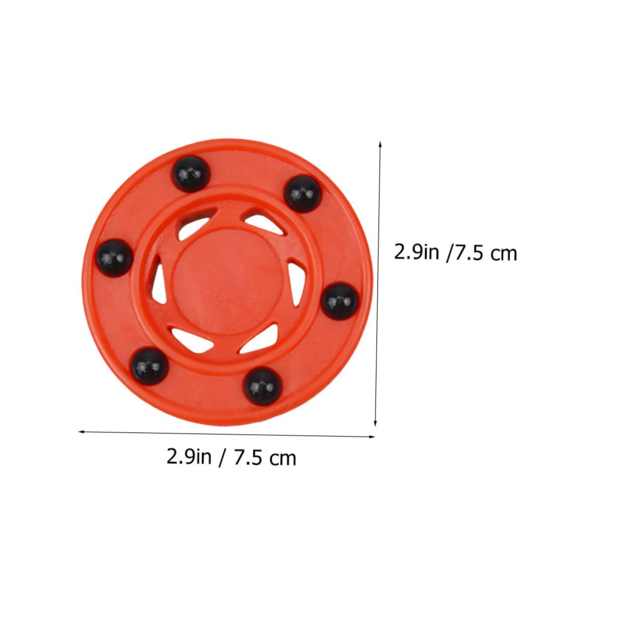 HEMOTON 3 Ensembles Palet Rondelle De Hockey À roulettes Mini- De Hockey Fournitures De Sport De Hockey Rondelles De Hockey Rondelle De Hockey De Rue des Balles Rouge PVC 3 Pièces * 3