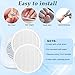 2pcs Nail Dust Collector Filter, Nail Dust Collector Replacement Filter for Melodysusie with 1 Brush Attach Ash Reusable Tool Compatible with Spro Xc320j