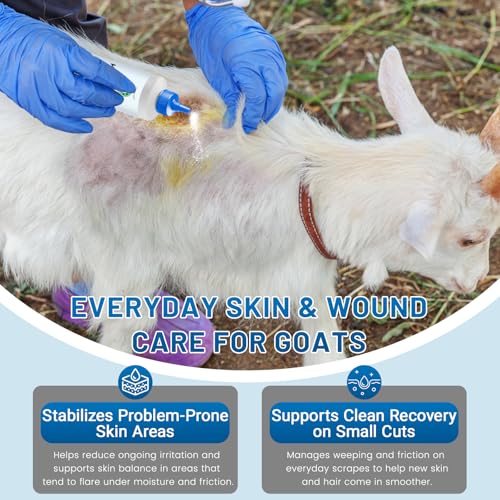Goat Hoof Powder – Goat Foot, Coat, Skin, Wound Care – Helps Prevent/Manage Foot Rot and Scald, Support Healthy Hooves, Soothe Irritated Skin and Aid Wound Care, All Natural, Non-caustic, Easy to Use