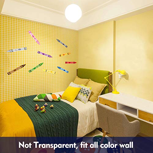 Fancy Land Crayon Wall Decals 10 Color Sticker For School Classroom Art Room Decoration #TOP4