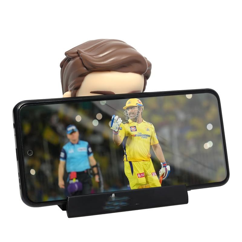 Image of Super Hero Action Figure Limited Edition Bobblehead with Mobile Holder for Car Dashboard, Office Desk & Study Table - Captain America