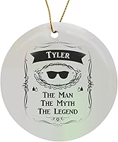 Vista 8 de 3D Rose Tyler-The Man The Myth The Legend Name - Adorno de copo de nieve personalizado, 3 pulgadas