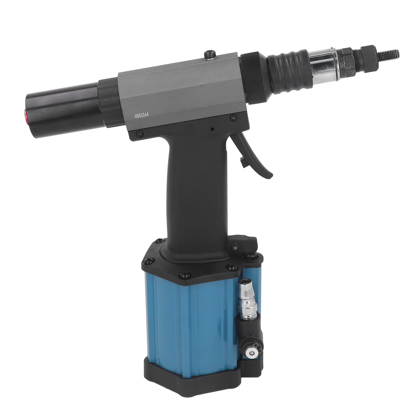 Nitownica Pneumatyczna Nitownica Hydrauliczna Pneumatyczna KP 728 z Regulowanym Skokiem od 1 do 7 Mm 14000 do 19600 N Obrót o 360 Stopni Niski Poziom Hałasu Prac Naprawczych w Montażu