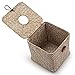 Seagrass Square Tissue Box Cover Woven Napkin Holder Decorative for Bathroom Farmhouse (Whitewash, 5.5 x 5.5 x 5.5 Inch)
