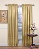 BEACON LOOMS Majesty 100-Percent Silk 42-Inch by 84-Inch Window Panel, Lined, Gold