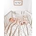 Konssy Muslin Baby Blankets for Girls Boys, 100% Cotton Crib Blanket for Infant Toddler, Super Soft and Lightweight Nursery Swaddling Wrap 40