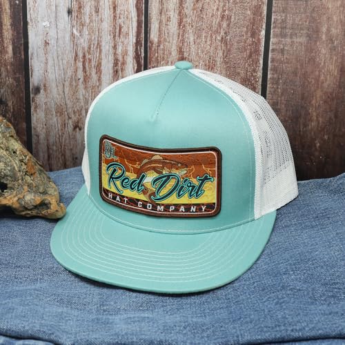Image of Red Dirt Hat Company Fish Turq /White Cap