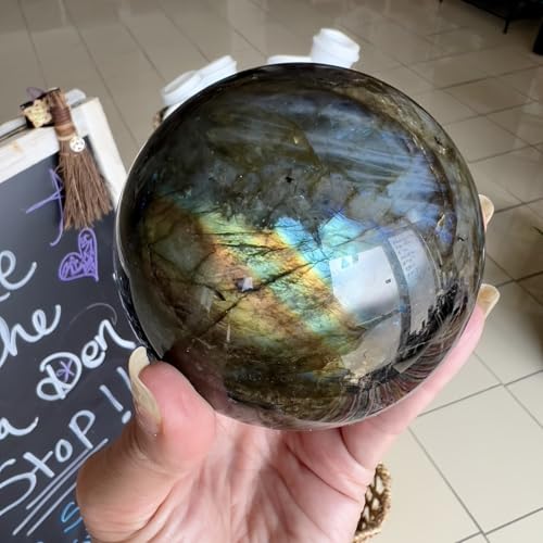 Labradorite Sphère 8cm contre le Stress pour Espace Zen - 7