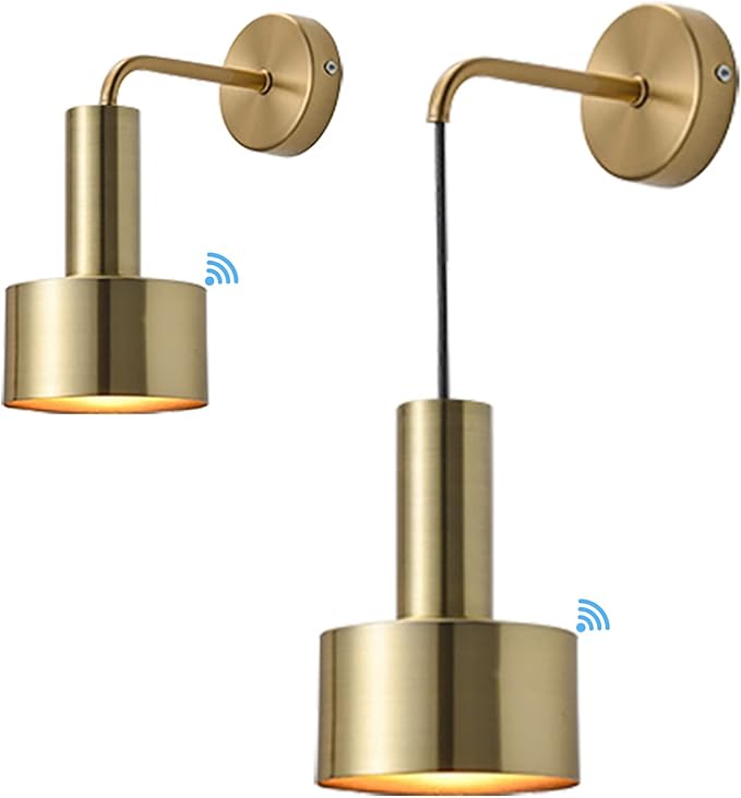 Battery Operated Wall Sconce Set Of 2,wall Lights Without Wiring,With