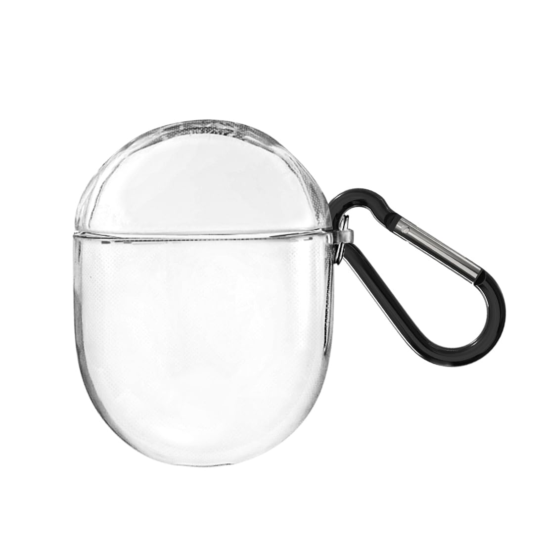 Geekria TPU Case Cover Compatible with Google Pixel Buds A-Series True Wireless Earbuds, Protective Earphones Skin Cover with Keychain Hook, Charging Port Accessible (Clear)