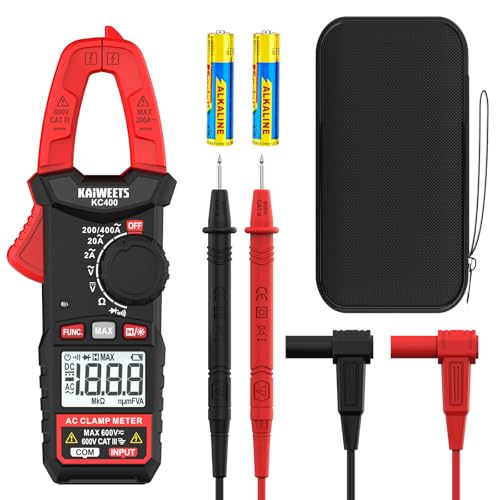 KAIWEETS Digital Clamp Meter, Portable Size, 2000 Counts, Measure...