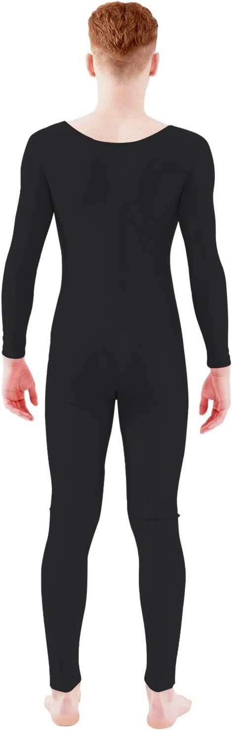 Ensnovo Adult Long Sleeve Scoop Neck Spandex Dance Unitard