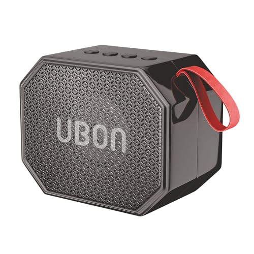 Image of UBON Boom SP-44 10 Watt Wireless Portable Speaker | 8 Hours Long Playtime,Multiple Connectivity (Black)