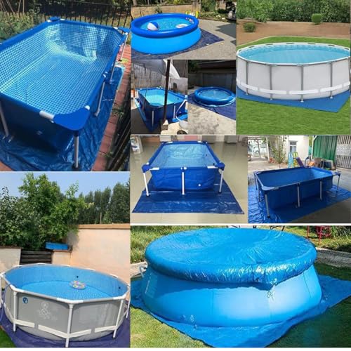 Miniatura 7 de Alfombrillas Para Piscina Fuera De Tierra, Paño De Tierra Para Piscina Rectangular, Alfombrilla De Piscina, Alfombrilla Protectora Para Piscina Con Marco Y Piscina Hinchable 200 X 300 Cm