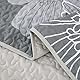 WONGS BEDDING Tagesdecke 200x220 Blau Blumen Bettüberwurf Weiche Sommerdecke Gesteppte Decke für Doppelbett Mikrofaser Bettdecke mit 2 Kissenbezug 50x75