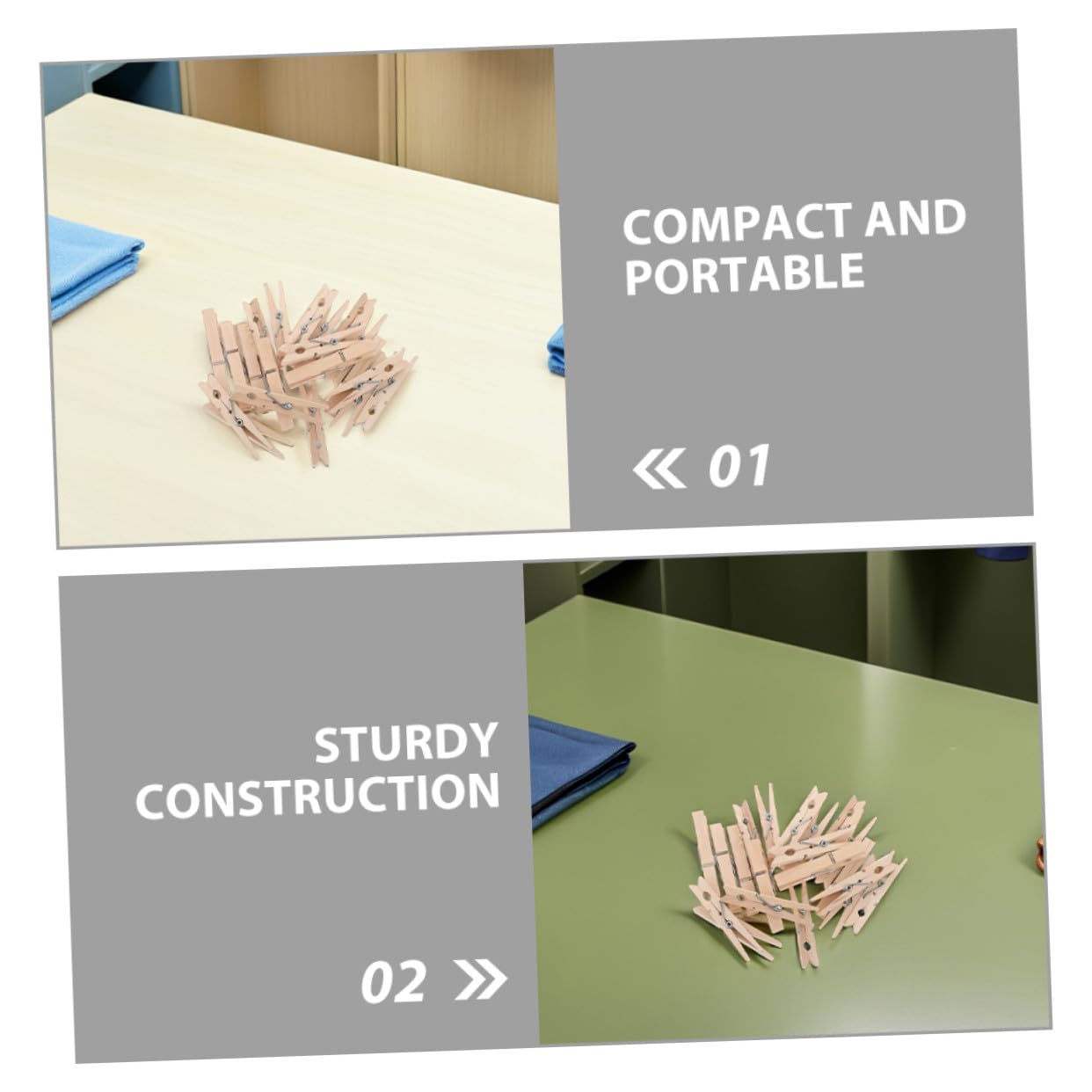150 Pezzi Mollette in Piccole e Resistenti per Bucato e Decorazioni Clip Antivento per Asciugatura Sicura e Organizzazione Casa per Calze e Foto Dimensioni Compatte