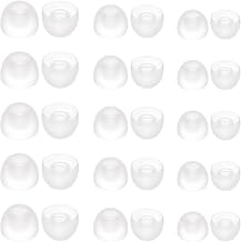 15 Pairs Silicone Ear Bud Replacement Pieces Earbuds Ear Tips Replacement Ear Bud Covers S/M/L Sizes Ear Gels Soft Earphones Earbuds Clear Ear Cushion Ear Bud Tips Replacement Kit