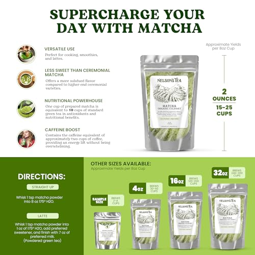 Té matcha en polvo orgánico 2 Oz miniatura 6