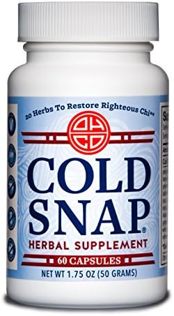 OHCO Cold Snap - Chinese Herbal Supplement for Deep-Level Immune Support - Activate Immune System with 20 Natural Ingredients Including Ginseng & Ginger - Fast Acting for Sudden Issues, Vegan - 60 Capsules
