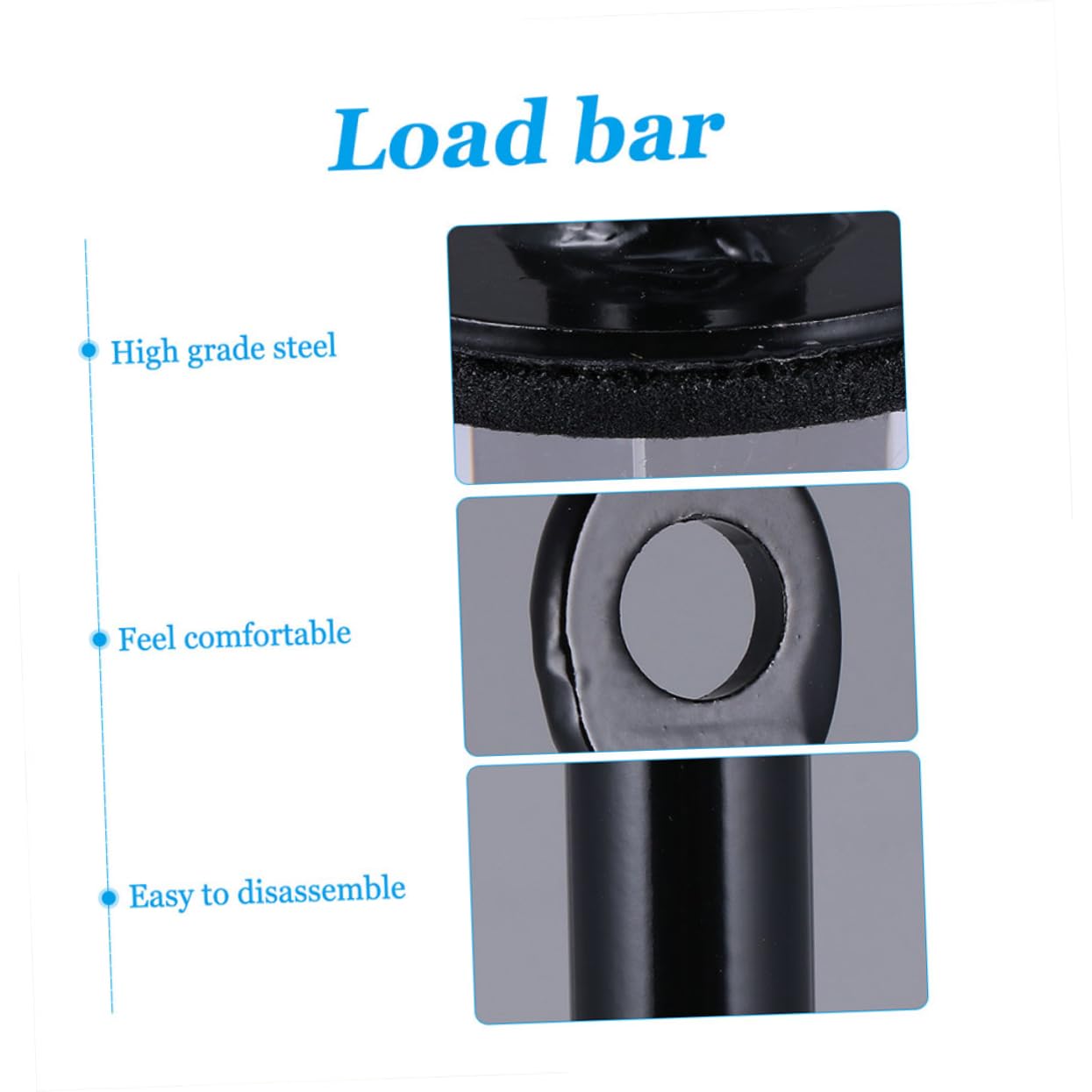 KICHOUSE 2pcs Weight Plate Holder Barbell Rack Sturdy Metal Fitness Equipment for Home Gym