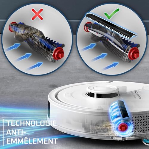 Aspirateur Robot Rowenta X-Plorer Série 280 RR88H7E0 – 8000 Pa, Technologie Anti-Emmêlement - vue 5