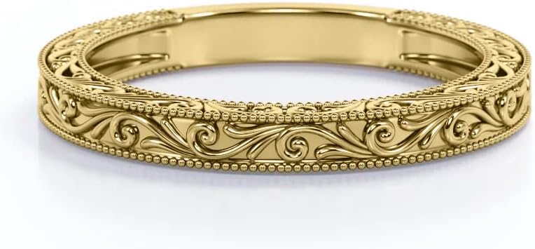 Moissanite Wedding Band 925 Sterling Silver 10K 14K 18K Solid Gold Stackable Rings 0.25-0.35 Carat (ctw) Round Cut Eternity Wedding Band for Women