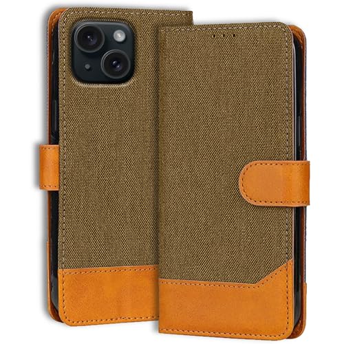 Accesorios iPhone 15 Flip Back Cover Case | Denim Fabric | Eco-Fri...