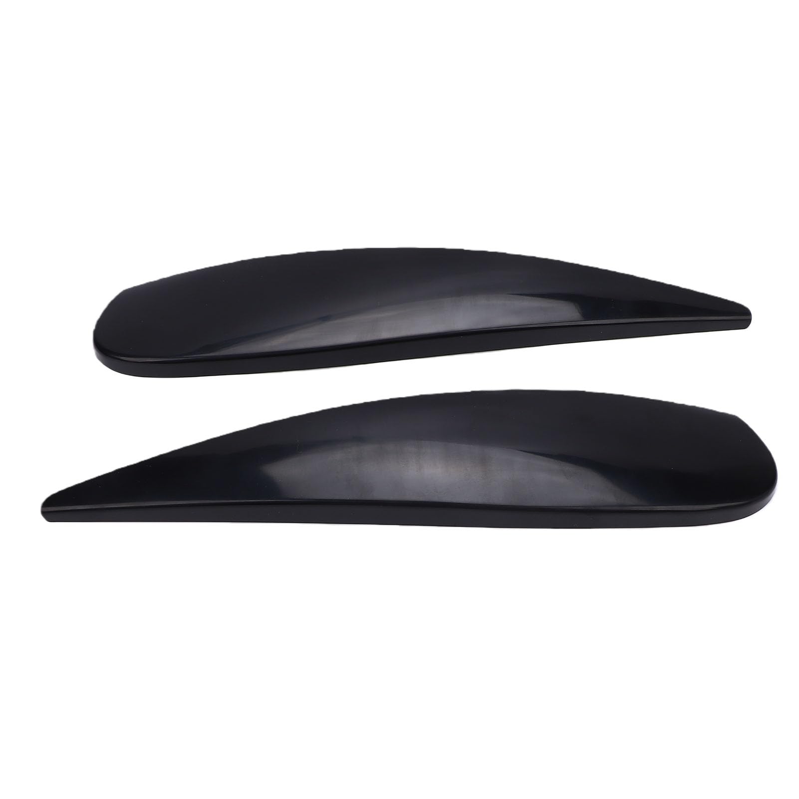 Keenso Cejas para Faros Delanteros, Repuesto de Material de PC Negro Brillante para D 2006 2014, con Diseño Resistente a la Intemperie de Alta Resistencia